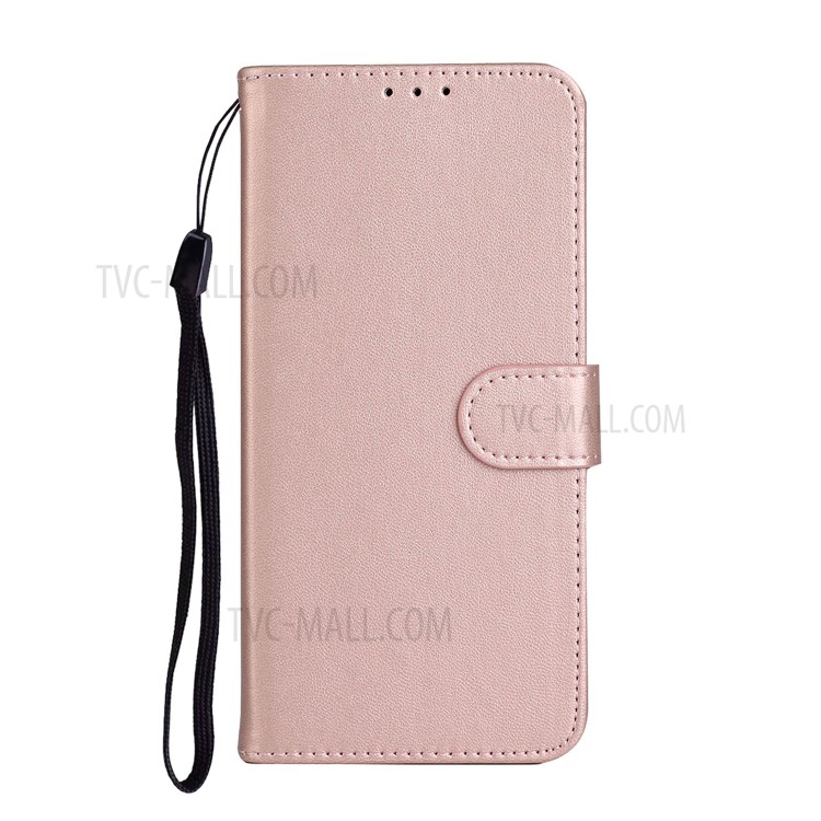 With Wallet Leather Stand Phone Case for LG K51 - Rose Gold-3