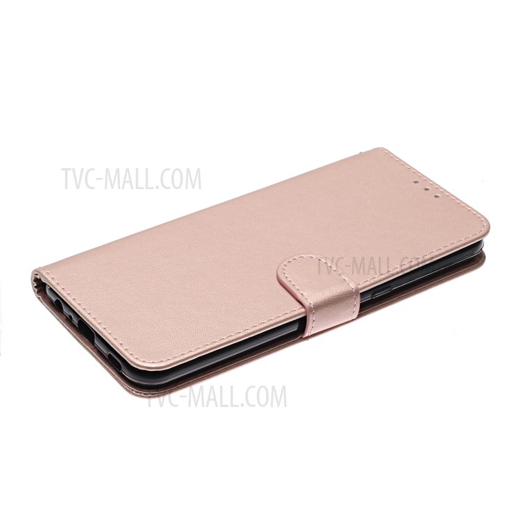 With Wallet Leather Stand Phone Case for LG K51 - Rose Gold-6