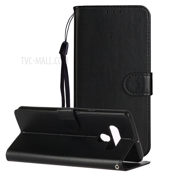 Wallet Design Leather Stand Case Cover for LG Stylo 6 - Black-1