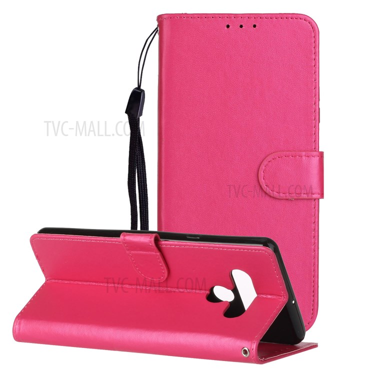 Wallet Design Leather Stand Case Cover for LG Stylo 6 - Rose-1