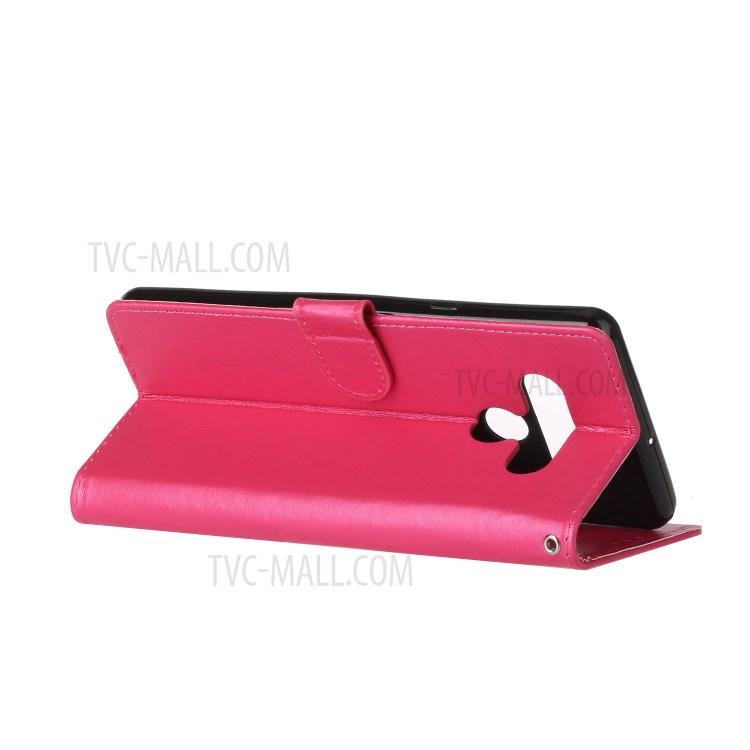 Wallet Design Leather Stand Case Cover for LG Stylo 6 - Rose-5
