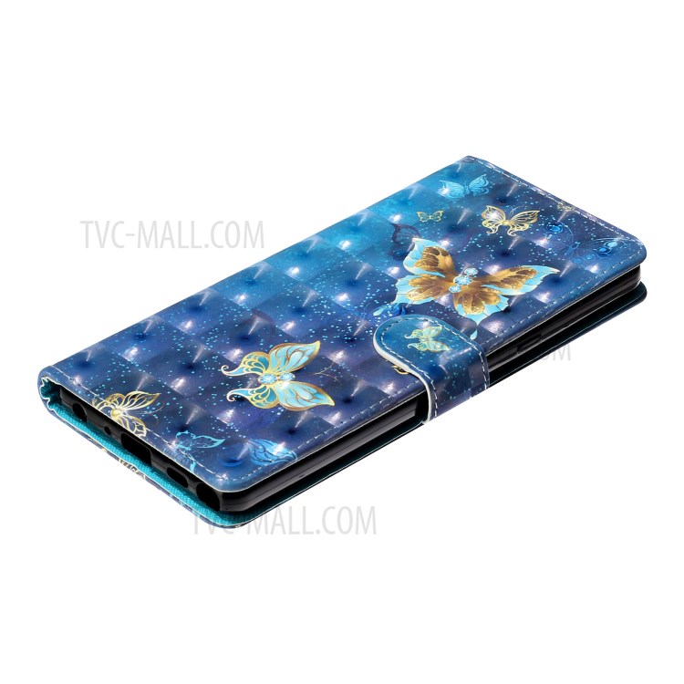Light Spot Decor Pattern Printing Wallet Stand Leather Case with Strap for LG Stylo 6 - Butterfly-6
