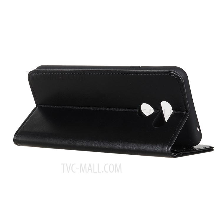 Crazy Horse Wallet Stand Leather Cover for LG Harmony 4 - Black-5