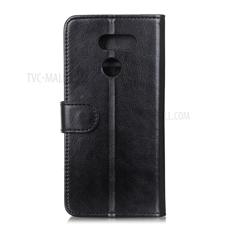 Crazy Horse Wallet Stand Leather Cover for LG Harmony 4 - Black-6