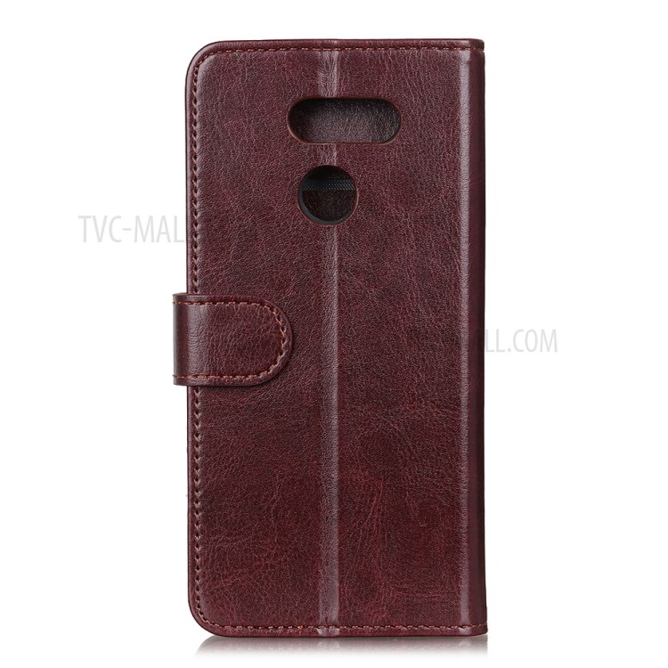Crazy Horse Wallet Stand Leather Cover for LG Harmony 4 - Brown-5