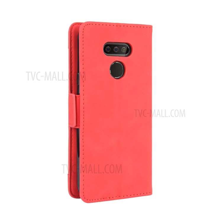 Multiple Card Slots Wallet Leather Protective Cover for LG Harmony 4 - Red-8