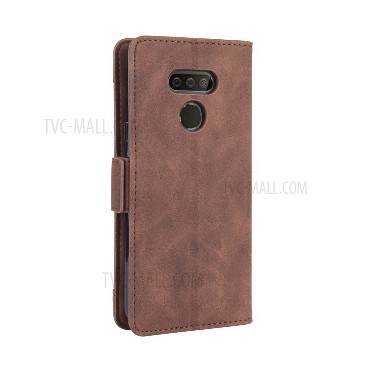 Multiple Card Slots Wallet Leather Protective Cover for LG Harmony 4 - Brown-8