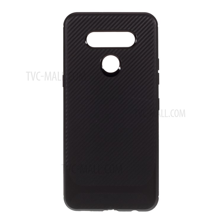 Carbon Fibre Skin TPU Shell for LG K51 - Black-1