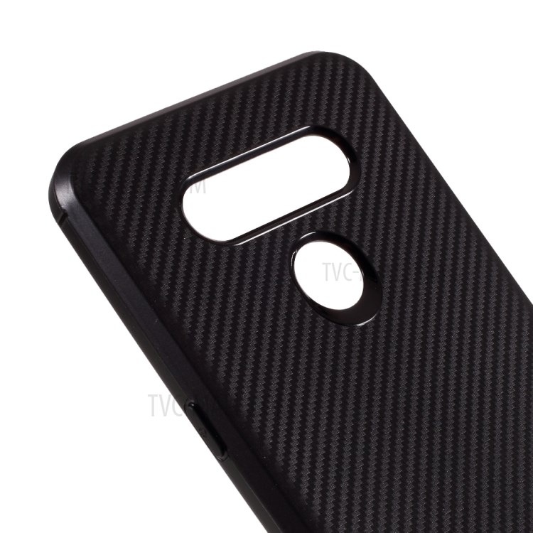 Carbon Fibre Skin TPU Shell for LG K51 - Black-4