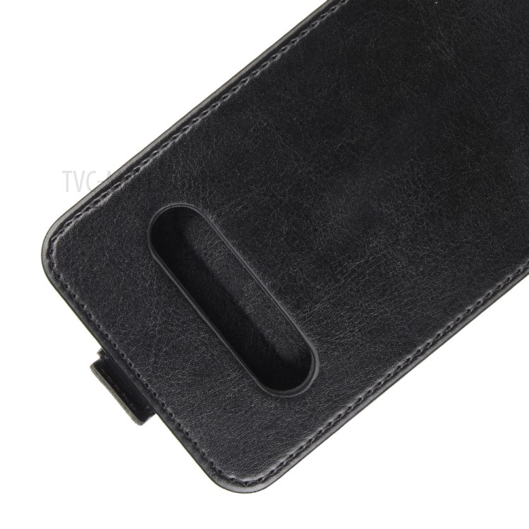 Crazy Horse Skin Vertical Flip Leather with Card Holder Case for LG V60 ThinQ 5G - Black-3