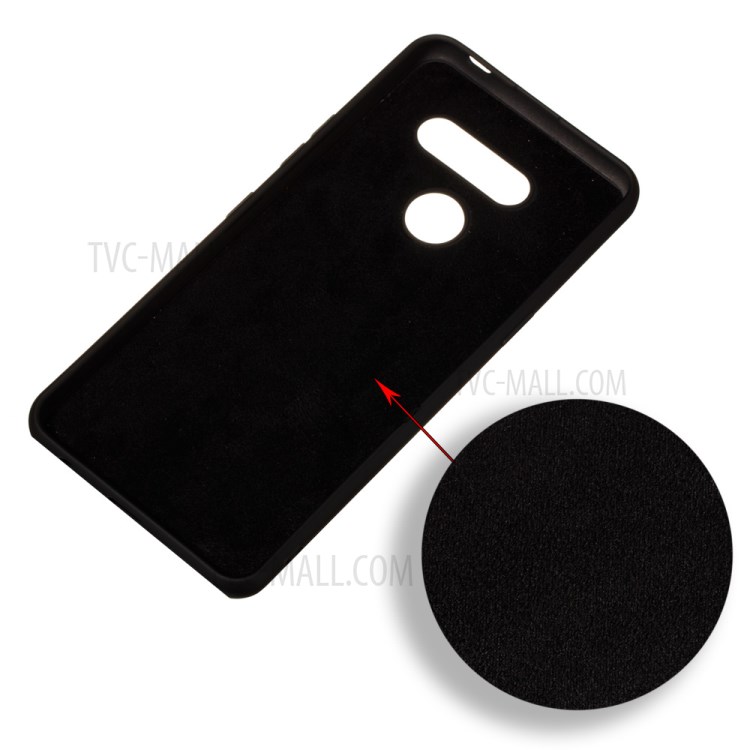 Liquid Silicone Phone Cover Case for LG K50S - Black-3