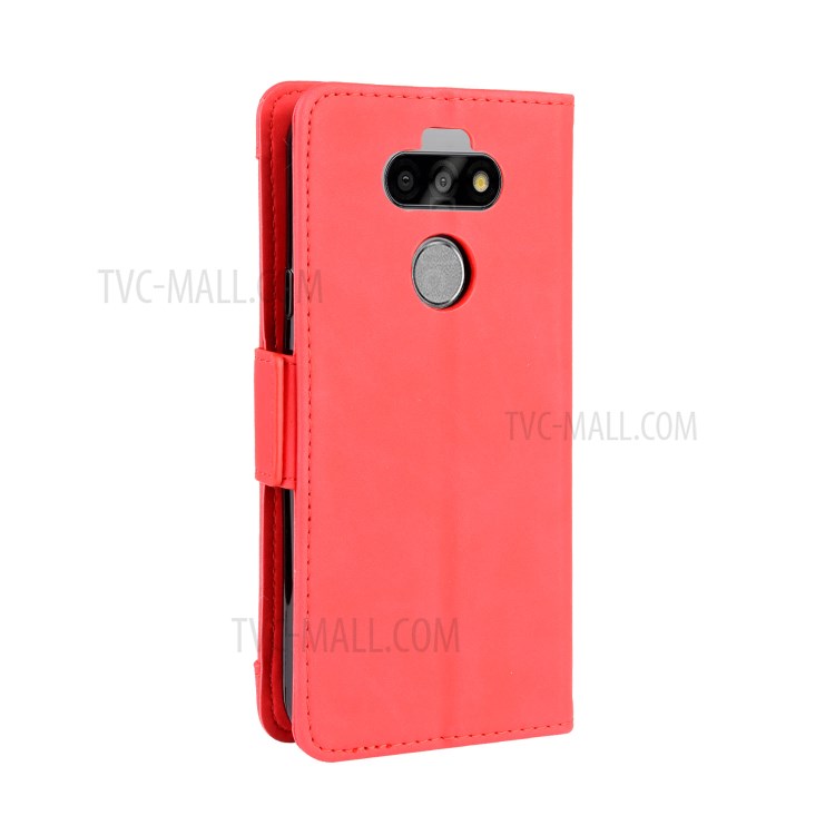 Leather with Wallet Stand Phone Case for LG K31/Aristo 5/Aristo 5 Plus - Red-8