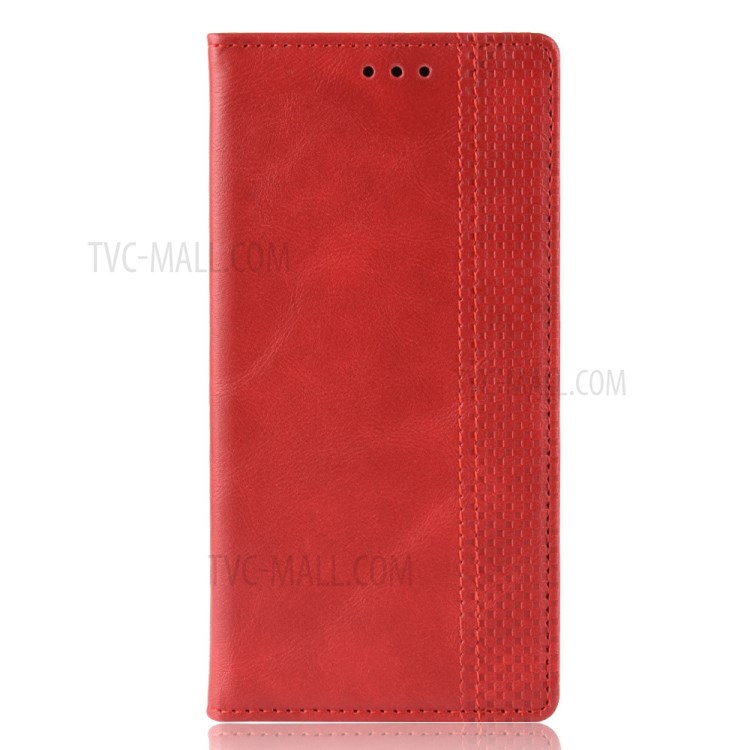 Auto-absorbed Retro Leather with Wallet Case for LG K31/Aristo 5/Aristo 5 Plus - Red-3