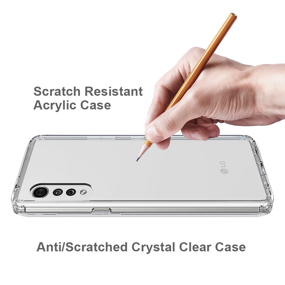 Anti-scratch Acrylic + TPU Hybrid Shell Case for LG Velvet-7