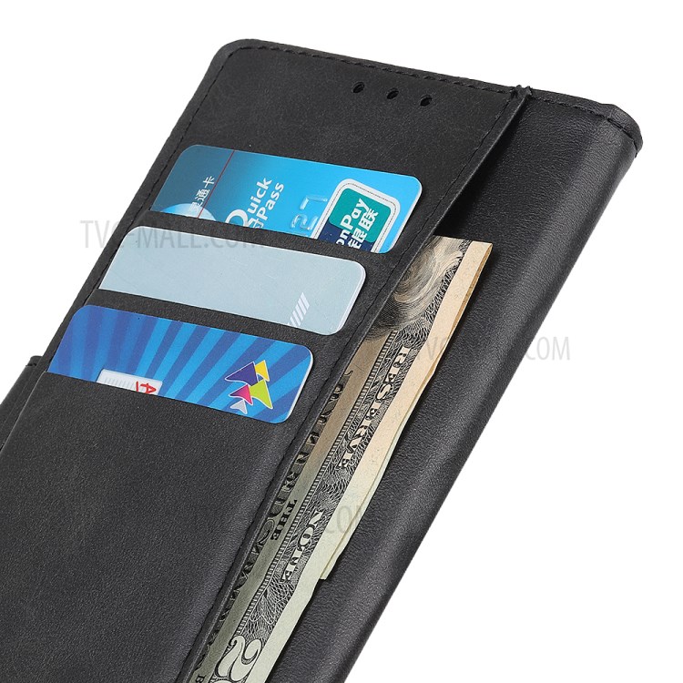 PU Leather Magnetic Wallet Stand Phone Shell for LG Style 3 L-41A - Black-11