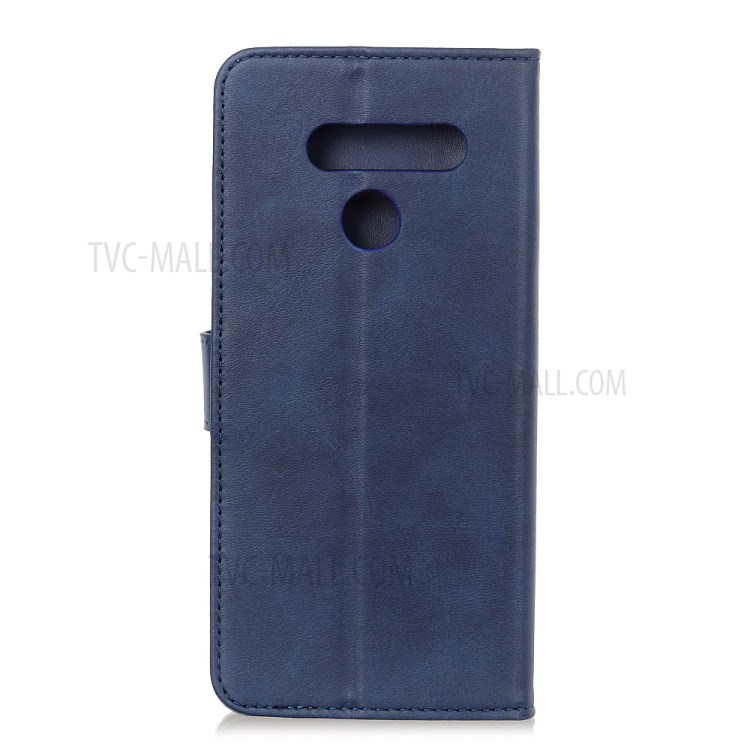 PU Leather Magnetic Wallet Stand Phone Shell for LG Style 3 L-41A - Blue-3