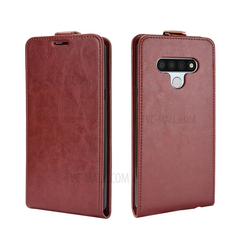 Crazy Horse Surface Vertical Flip Leather Phone Cover Shell for LG Stylo 6 - Brown-1