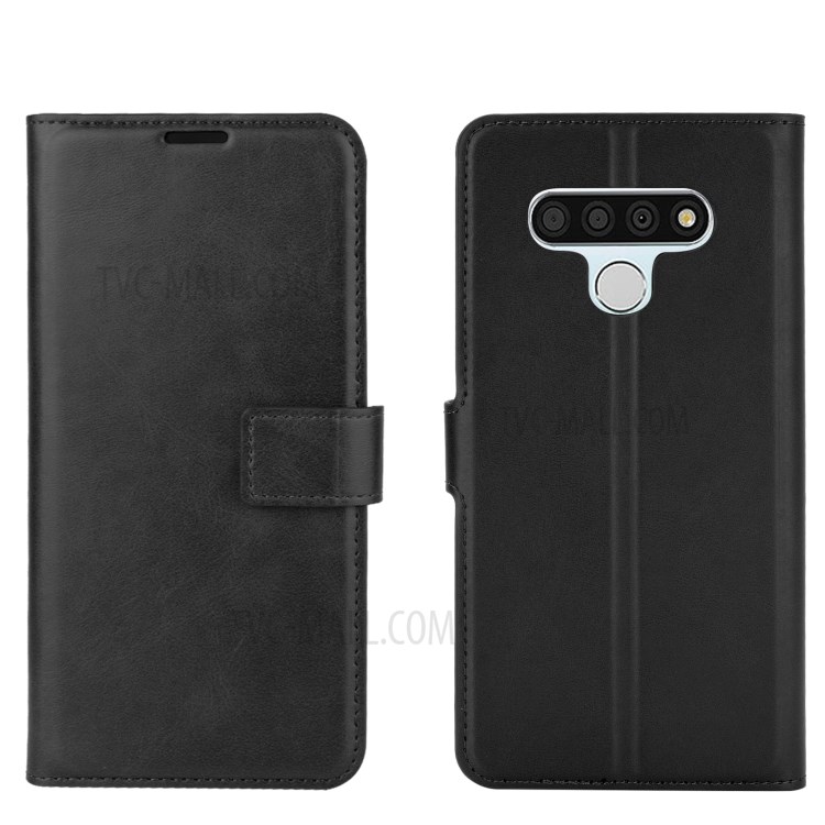 Magnetic Buckle Leather Phone Case with Wallet for LG Stylo 6 - Black-7