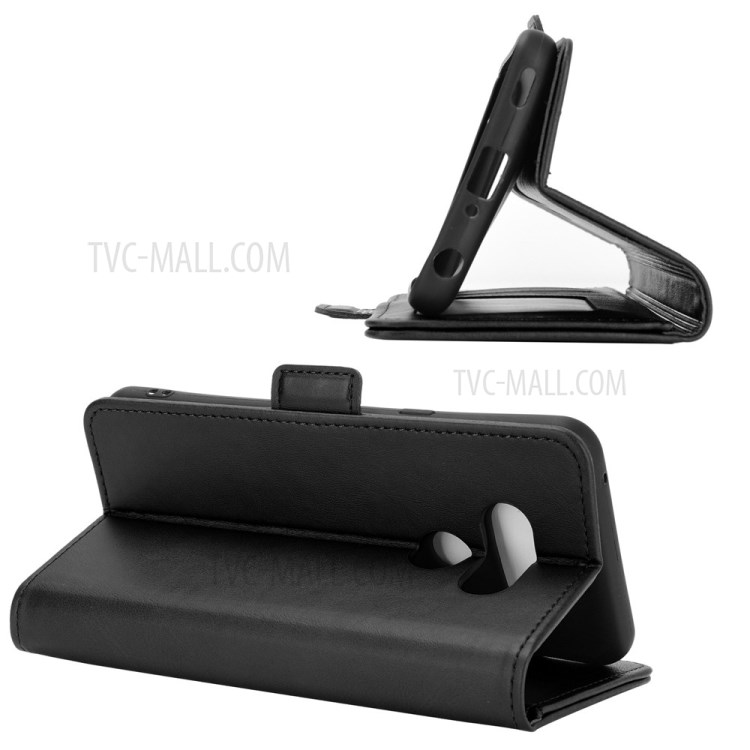 Double Magnetic Clasp Leather Cell Mobile Case for LG Style 3 L-41A - Black-5