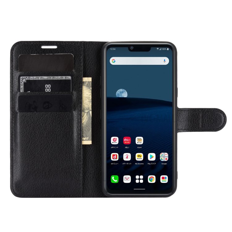 Litchi Texture Leather Wallet Phone Protective Case for LG Style 3 L-41A - Black-5