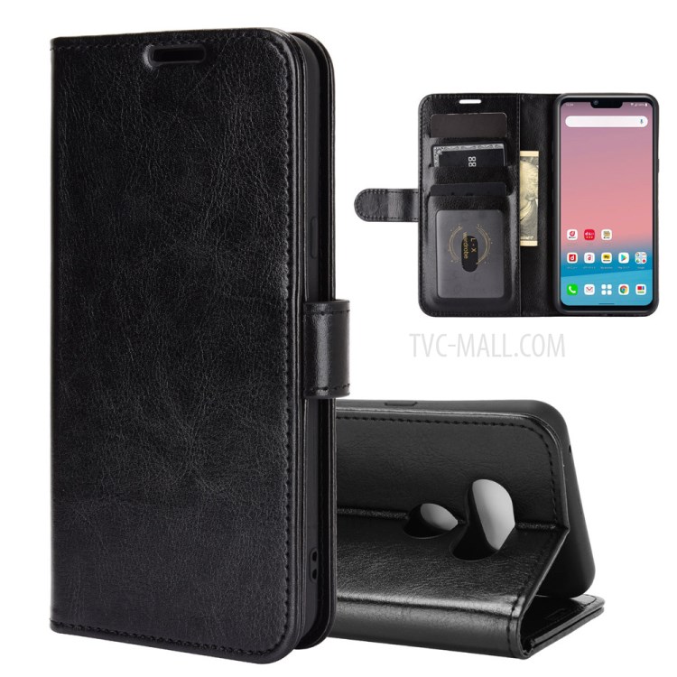 Crazy Horse Wallet Stand Leather Protective Case for LG Style 3 L-41A - Black-1