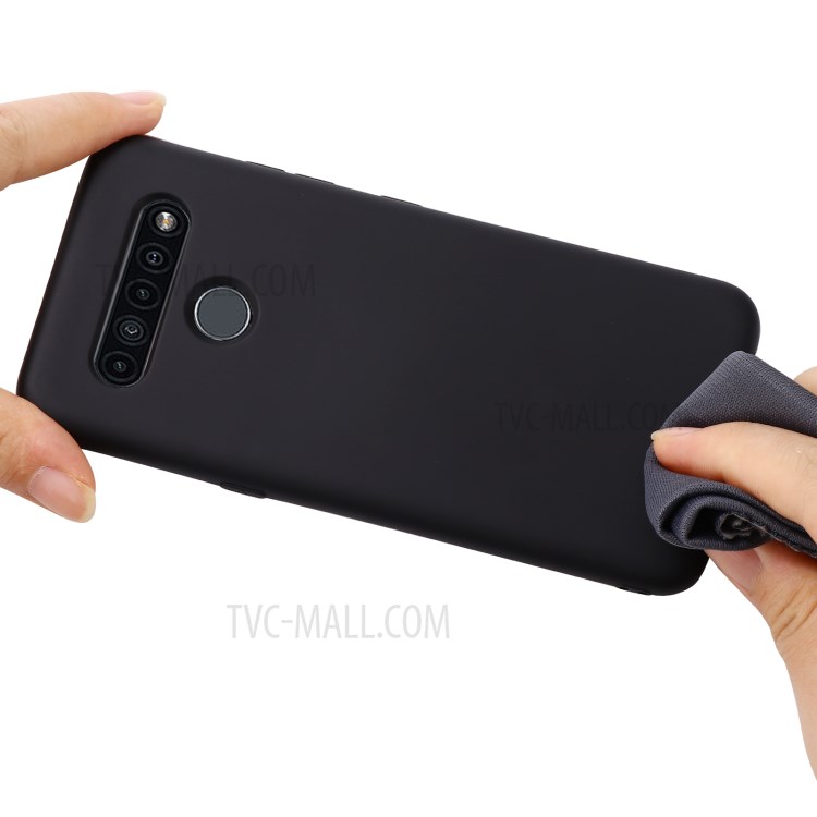 Liquid Silicone Phone Cover for LG K41S - Black-5