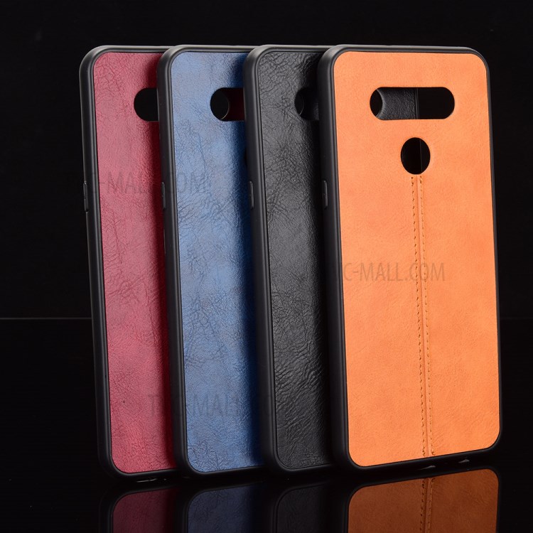PU Leather Coated PC + TPU Hybrid Case for LG K51 - Black-11