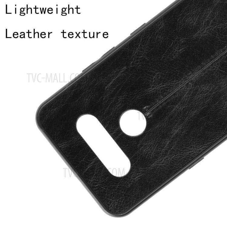 PU Leather Coated PC + TPU Hybrid Case for LG K51 - Black-2