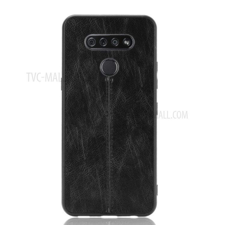 PU Leather Coated PC + TPU Hybrid Case for LG K51 - Black-3
