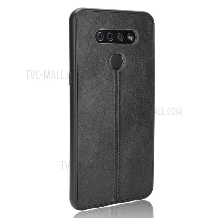 PU Leather Coated PC + TPU Hybrid Case for LG K51 - Black-4