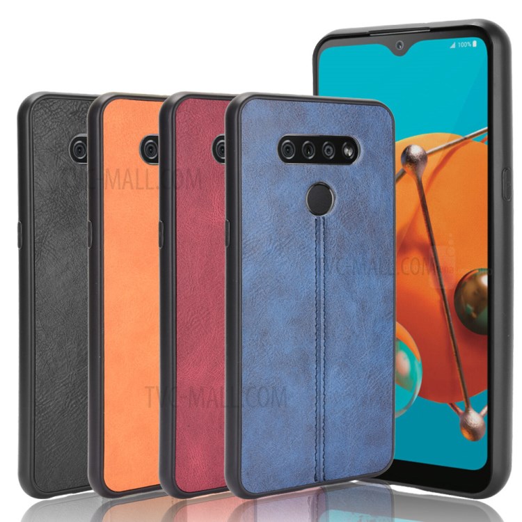 PU Leather Coated PC + TPU Hybrid Case for LG K51 - Black-7