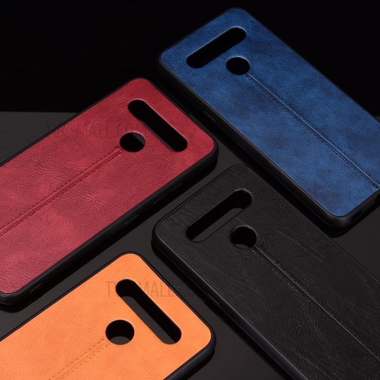 PU Leather Coated PC + TPU Hybrid Case for LG K41S / LG K51S - Black-11