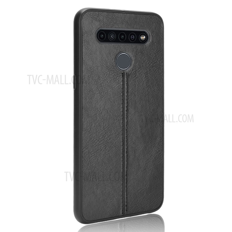 PU Leather Coated PC + TPU Hybrid Case for LG K41S / LG K51S - Black-3