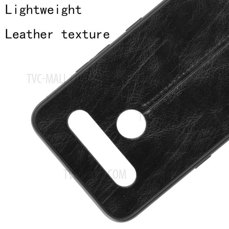 PU Leather Coated PC + TPU Hybrid Case for LG K41S / LG K51S - Black-5