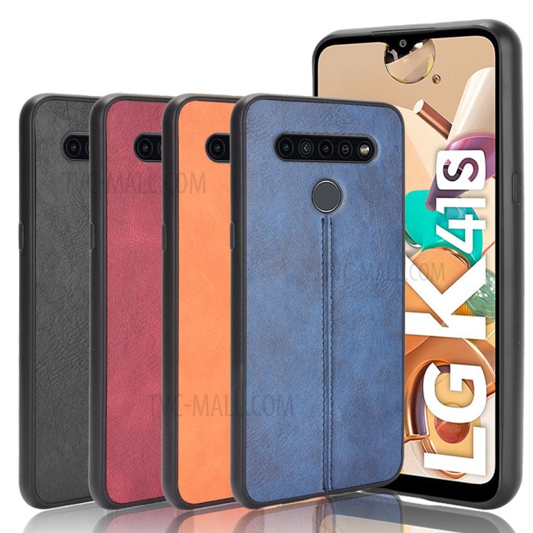 PU Leather Coated PC + TPU Hybrid Case for LG K41S / LG K51S - Black-7