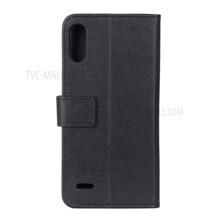 Magnet Flap Leather Wallet Phone Cover Shell with Stand for LG K22 - Black-2