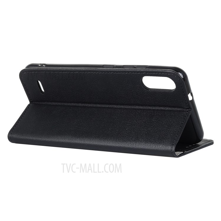 Magnet Flap Leather Wallet Phone Cover Shell with Stand for LG K22 - Black-3