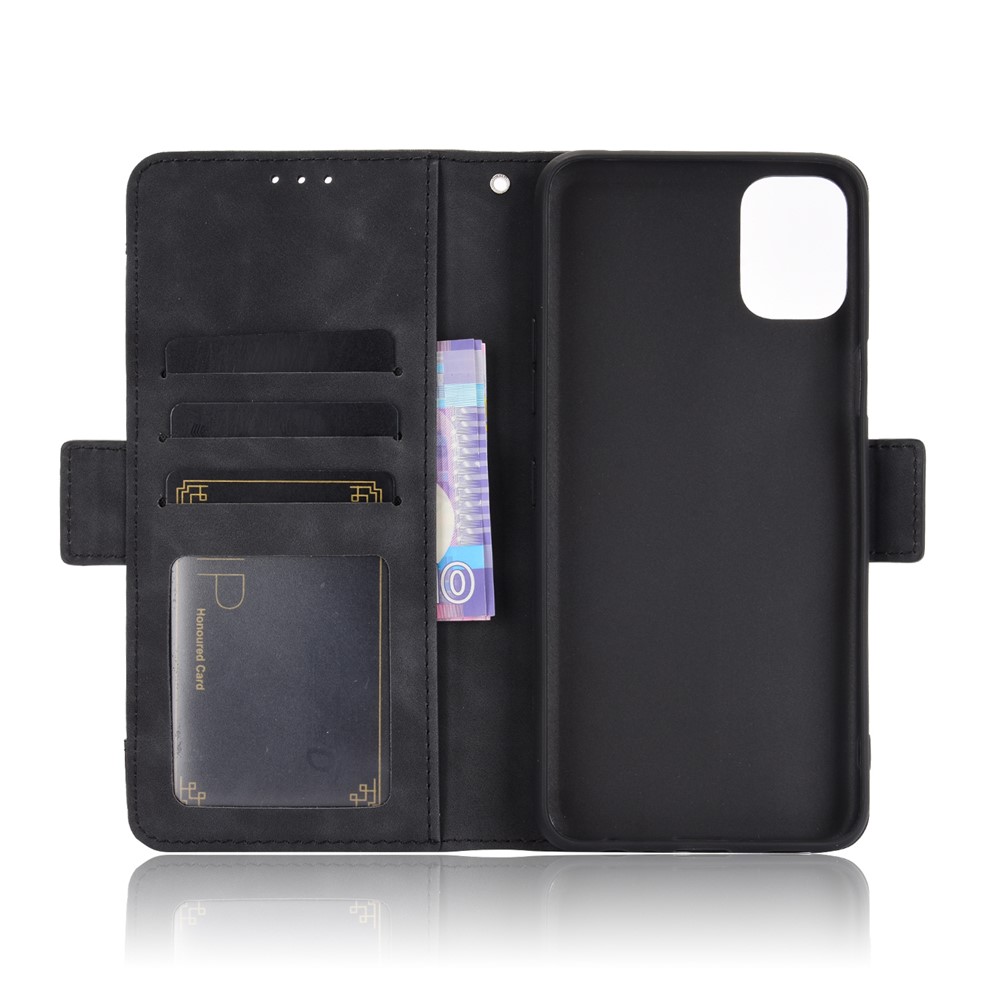 Multiple Card Slots Wallet Case Stand Leather Cover Case for LG K42 - Black-3