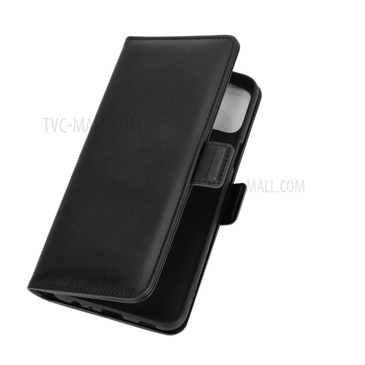 Double Magnetic Buckle Folio Flip Leather Phone Protective Case for LG K42 - Black-7