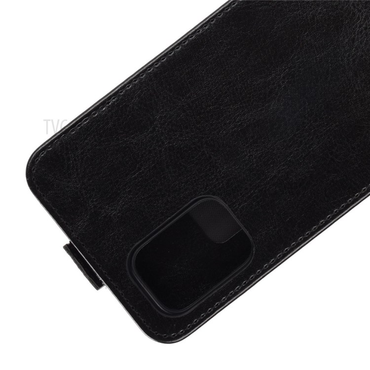 Vertical Flip Crazy Horse Texture with Card Holder Leather Cover for LG K52 - Black-3