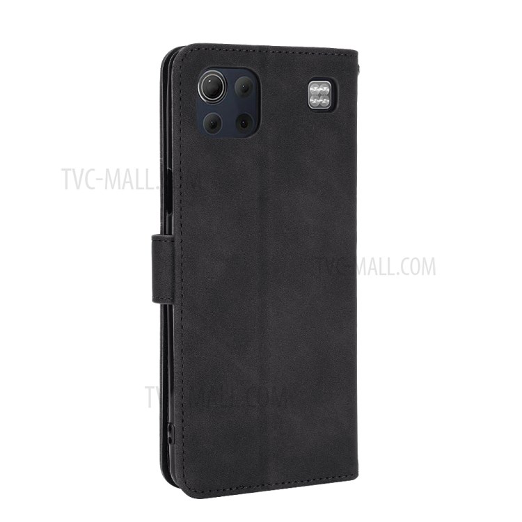 Delicate PU Leather Wallet Stand Phone Case for LG K92 5G - Black-6