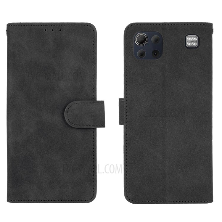 Delicate PU Leather Wallet Stand Phone Case for LG K92 5G - Black-8