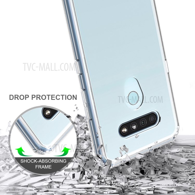 Clear Case for LG Q51/K51 Anti-scratch Acrylic + TPU Cover-4