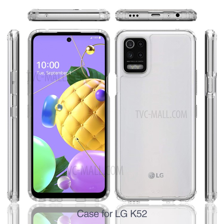 Clear Case for LG K52/K62 Anti-scratch Acrylic + TPU Protector Cover-6