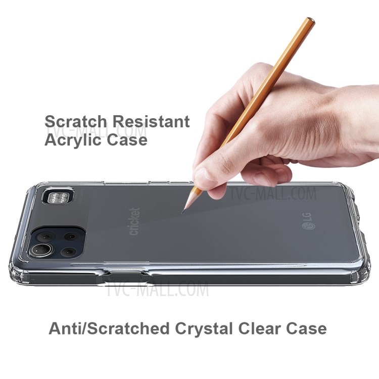Clear Protector Case for LG K92 5G Anti-scratch Acrylic + TPU Cover-5