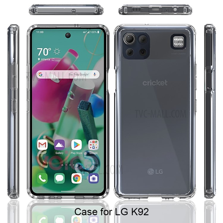 Clear Protector Case for LG K92 5G Anti-scratch Acrylic + TPU Cover-6