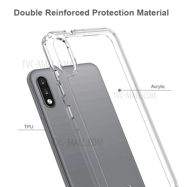 Clear Protector Shell for LG K22 Anti-scratch Acrylic + TPU Cover-2