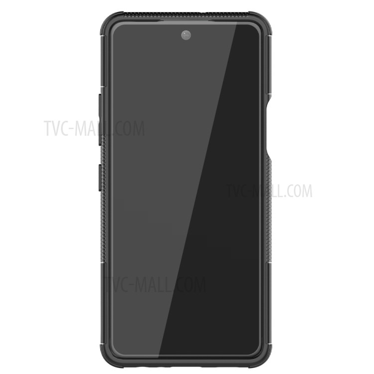Cool Tyre PC + TPU Hybrid Case for LG K92 5G Kickstand 2-in-1 Shell - Black-4