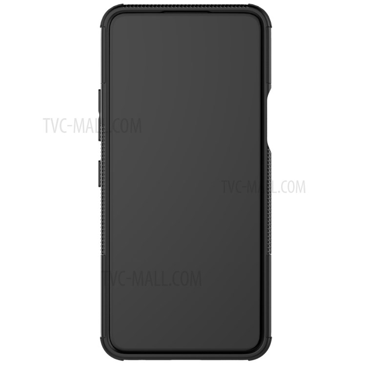 For LG K52 5G Cool Tyre PC + TPU Hybrid Case Kickstand 2-in-1 Shell - Black-4