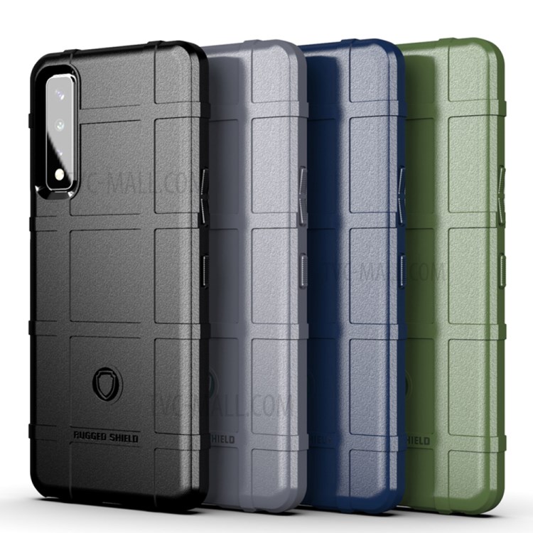 Para Lg Stylo 7 5g À Prova De Choque Áspera Quadrado Grade Pele Tpu Back Shell - Preto-2